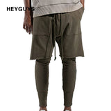 HEYGUYS 2018 fashon Fitness Long Pants Men Casual Sweatpants