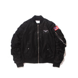 HEYGUYS Europe high street long zipper on sleeve hip Jacket