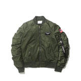 HEYGUYS Europe high street long zipper on sleeve hip Jacket