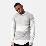 HEYGUYS fashion street wear patchwork  sweatshirts hiphop