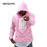 2018 hot mens hip hop pink hoodies street wear