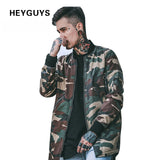 HEYGUYS 2018 high street  Europe street camo Jacket Hip Hop Suit