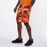 HEYGUYS 2018 yellow pink camouflage Men sweat Shorts