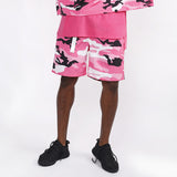 HEYGUYS 2018 yellow pink camouflage Men sweat Shorts