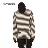 HEYGUYS 2018 loose Striped T-shirt streetwear
