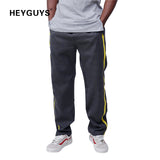HEYGUYS mens  Casual  pants Solid Hip Hop high street Trousers Pants